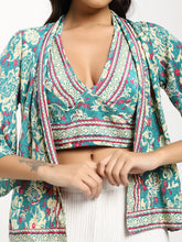 Kimono and Halter Set Lime Frost