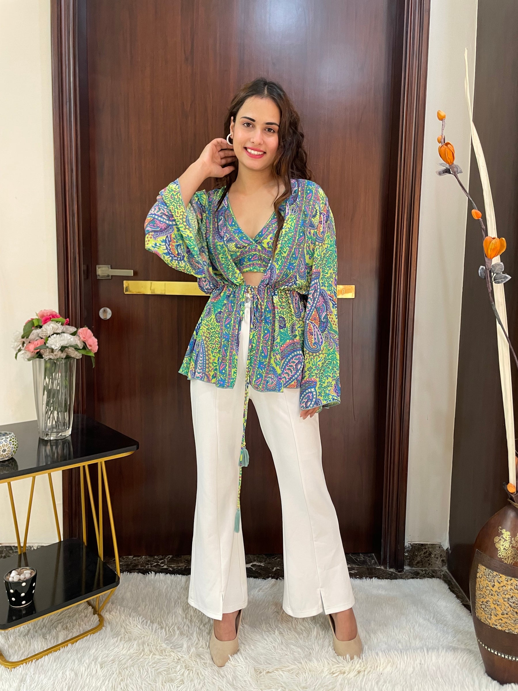 Dramatic Bell Sleeve Pair - Springtime