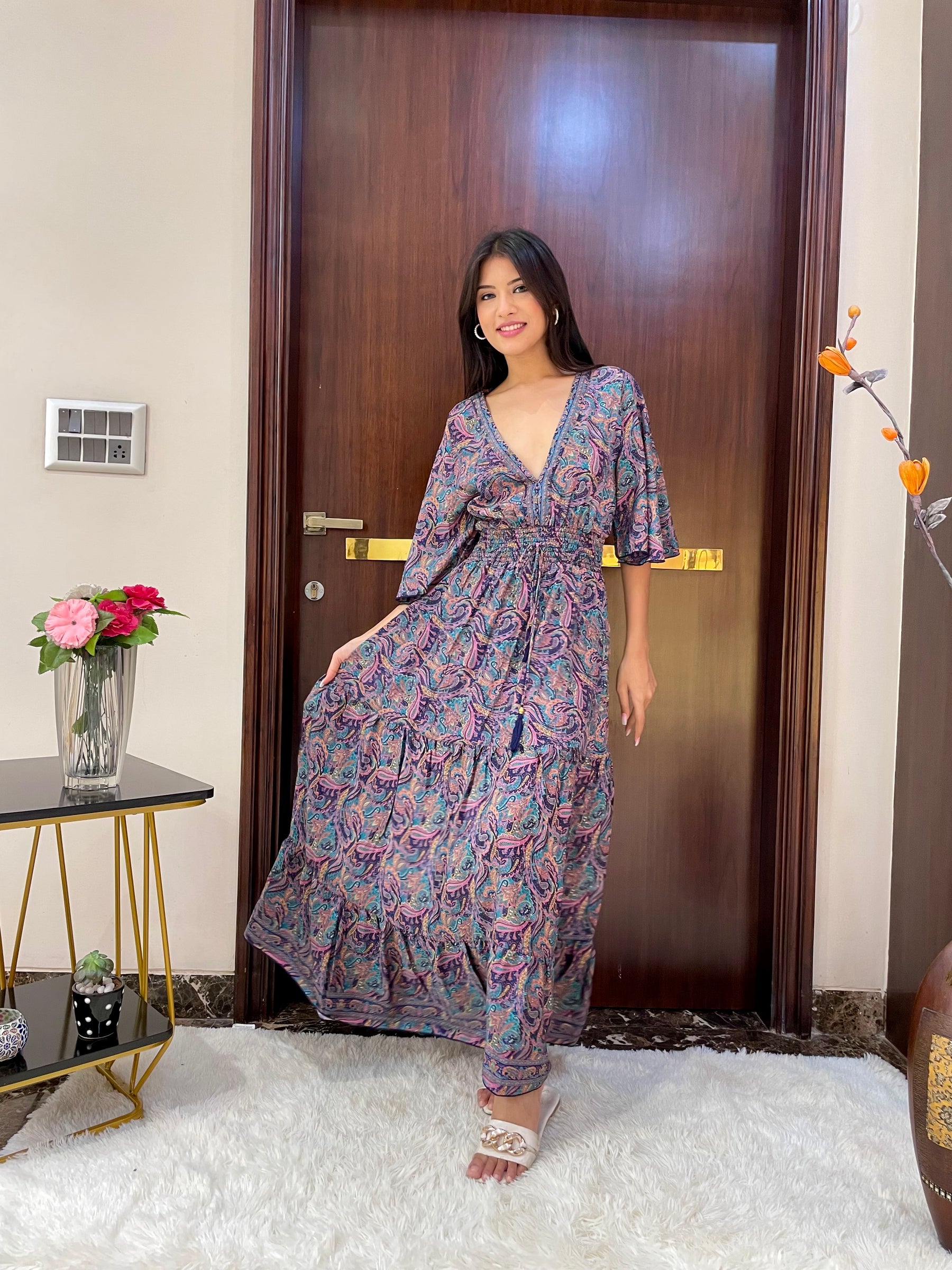 Boho Belle Maxi Dress - Twilight Kaleidoscope