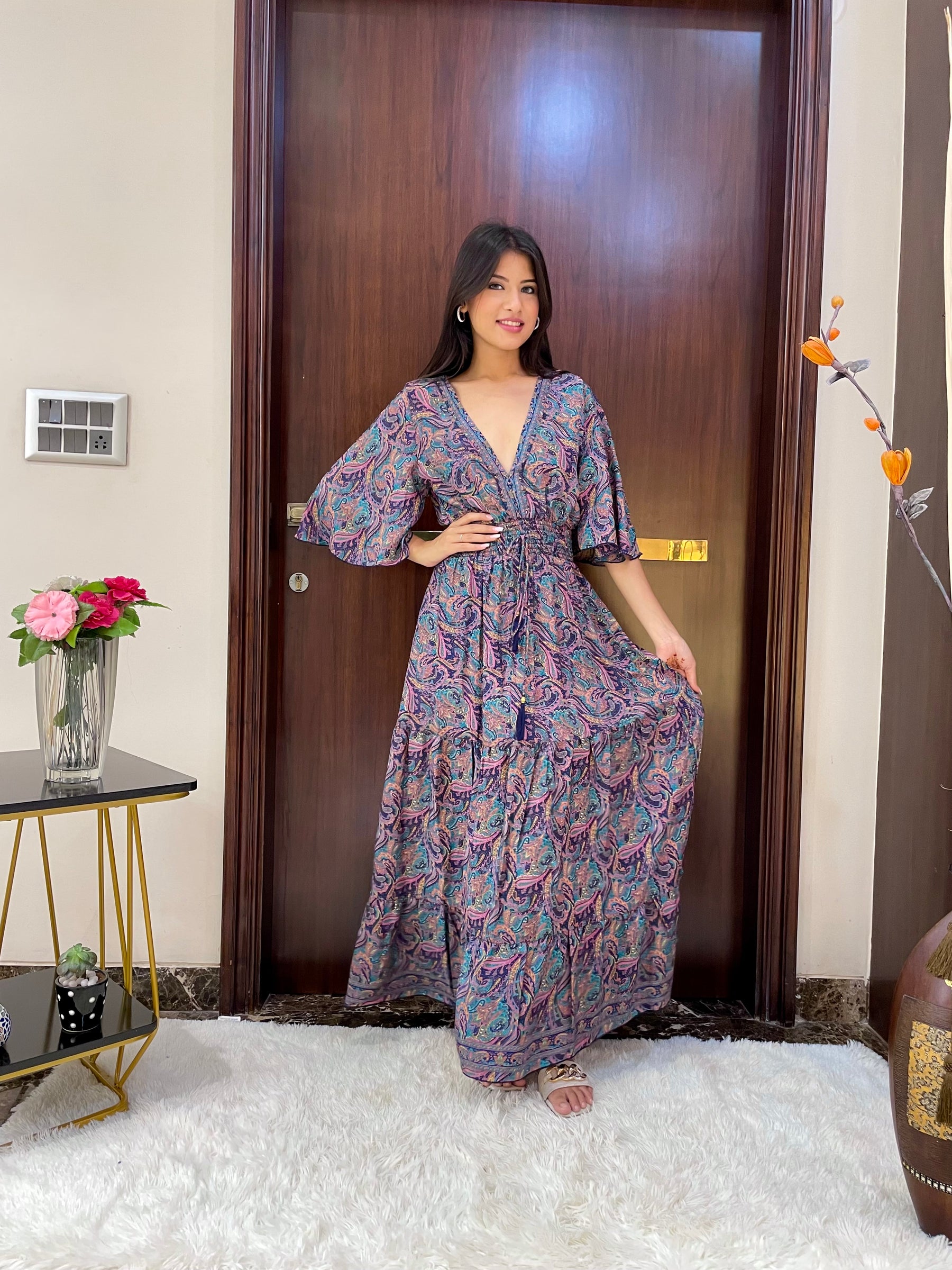 Boho Belle Maxi Dress - Twilight Kaleidoscope