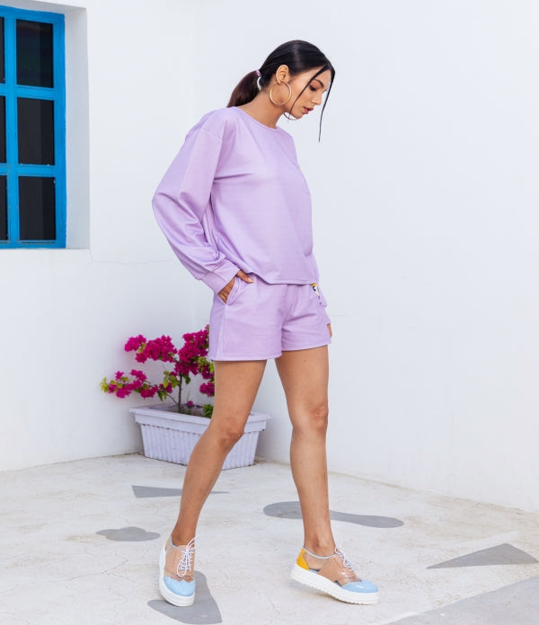 Powerpuff Purple Long T-shirt