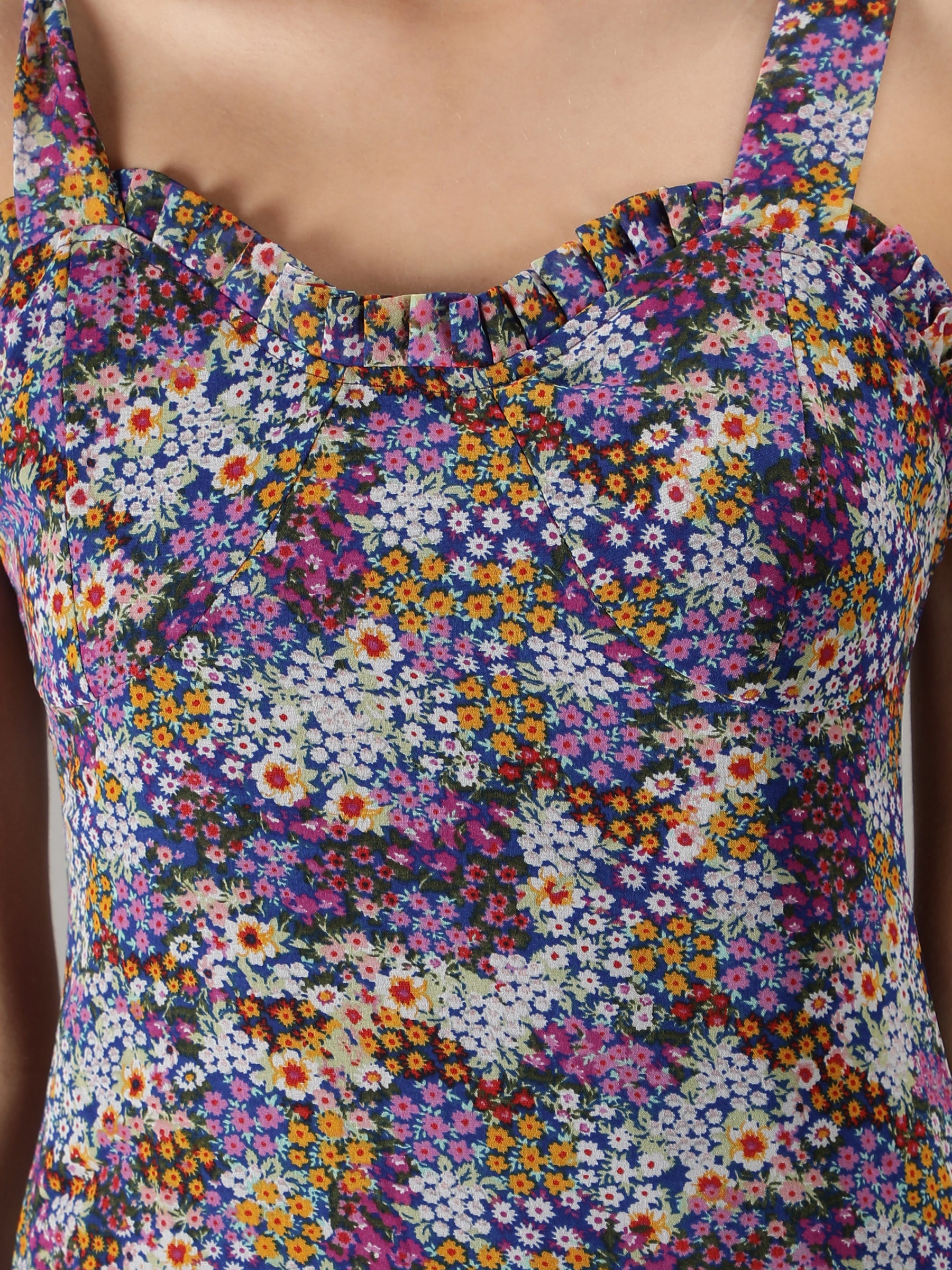 SmisingBee Floral Print Midi Dress