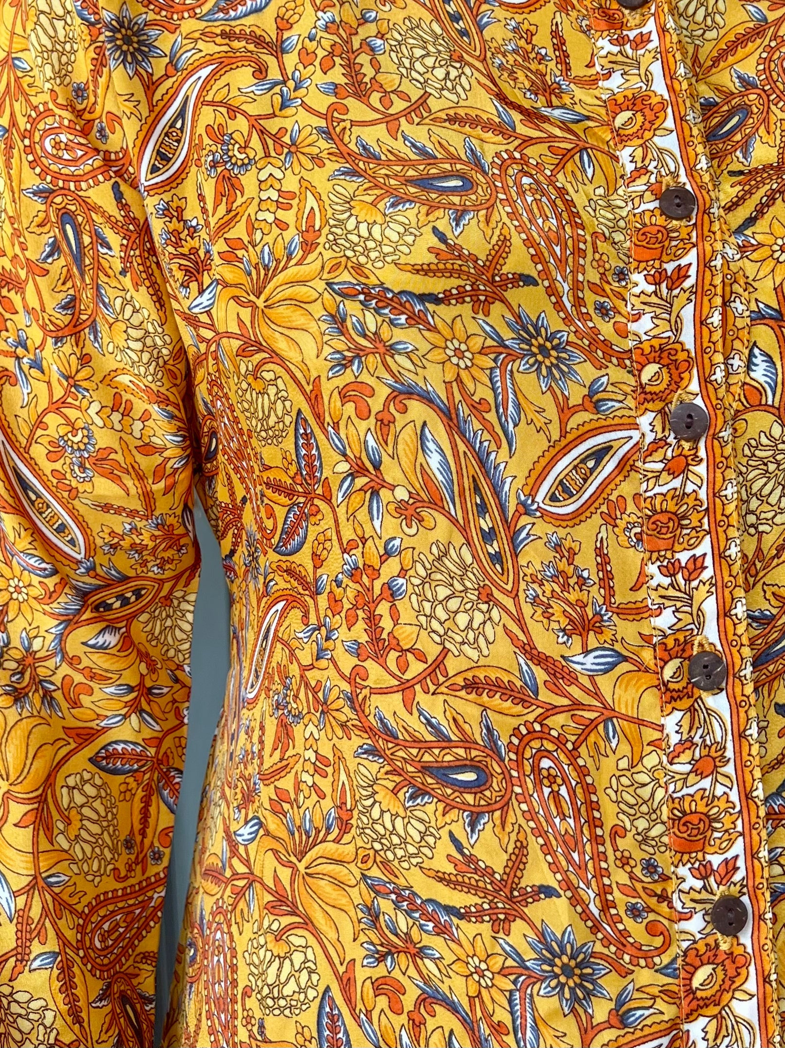 Yellow Paisley Printed Coordinates