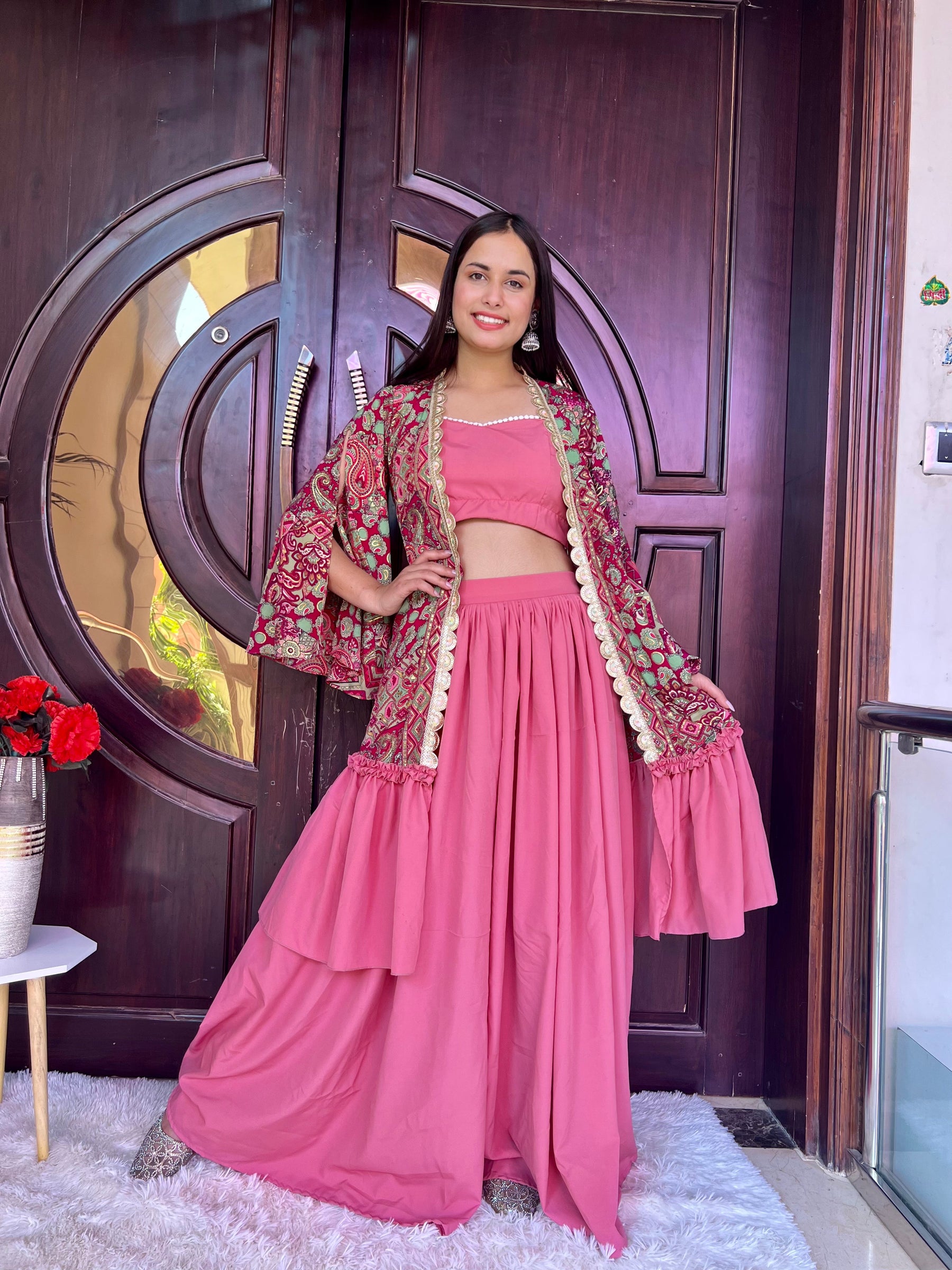 Stylish Pink three piece set