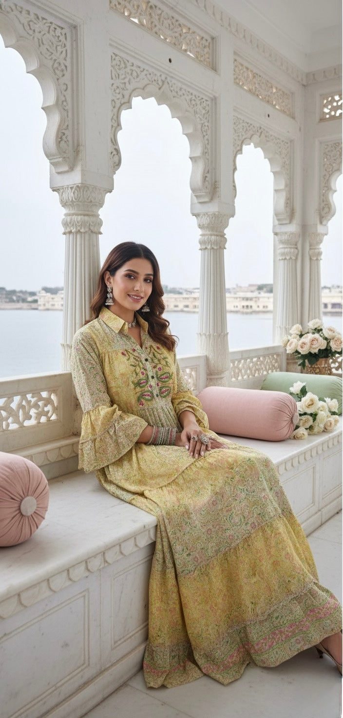 ⌛️Low Stock- Lime Love Boho Maxi Dress