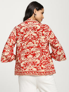 Kimono and Halter Set Crimson Cloud