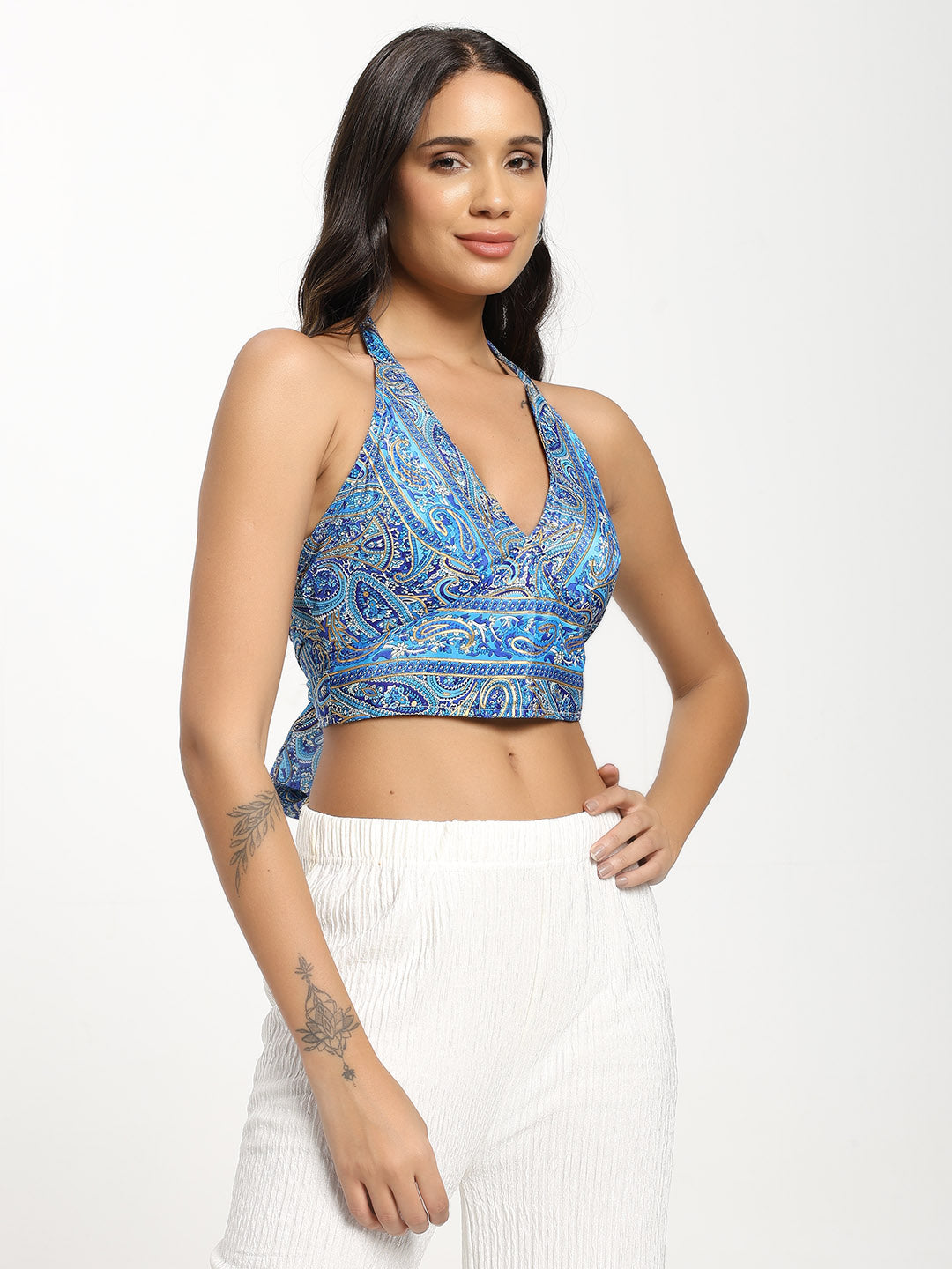 Kimono and Halter Set Icy Horizon