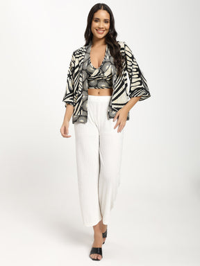 Kimono and Halter Set Ivory Shadow