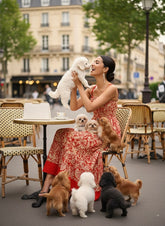 Vintage Flame Cotton Maxi Dress