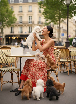 Vintage Flame Cotton Maxi Dress