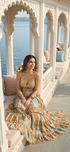 🔥Trending- Sunkissed Boho Maxi Dress