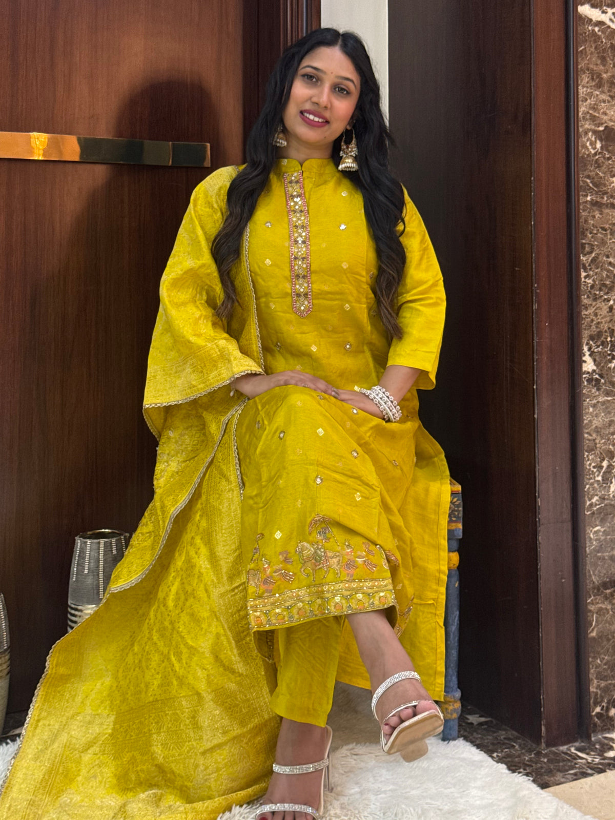 Ghoda Palki Heavy Embroidery Kurta Set