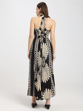 Printed Cotton Maxi Dress in Desert Bloom