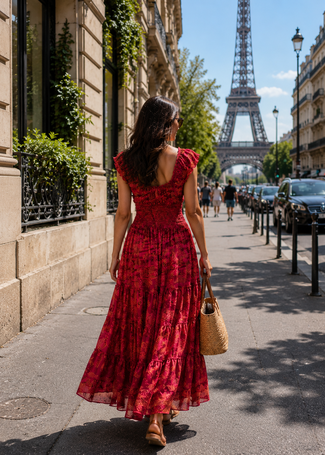 🌹Classic Charm Boho Printed Maxi Dress - Rose Étoile
