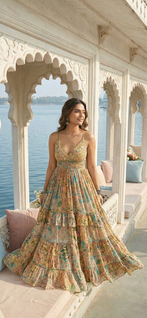 🔥Trending- Sunkissed Boho Maxi Dress