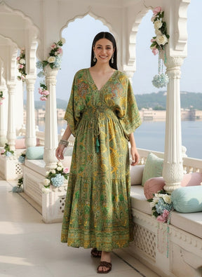 Garden Grace Kaftan Maxi Dress