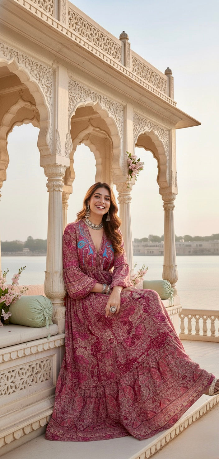 ⌛️Low Stock- The Pink Petal Maxi Dress