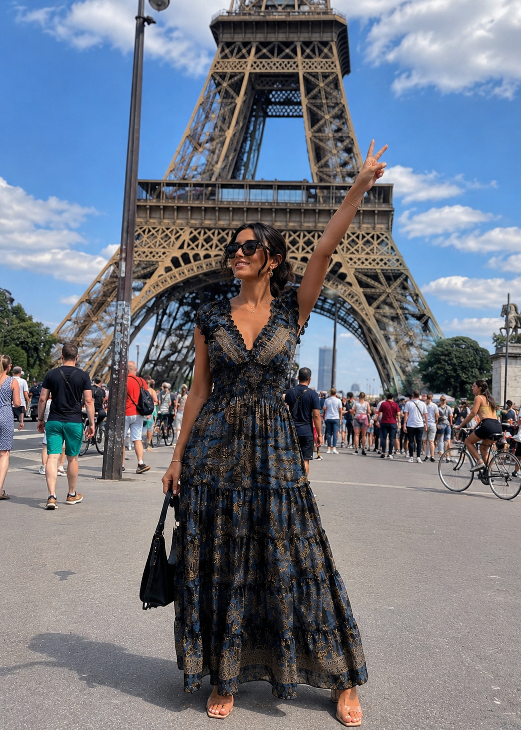 🌒Classic Charm Boho Printed Maxi Dress - Moonlit Muse