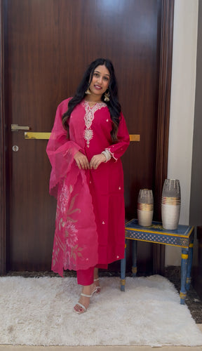 Pehli Baarish – Pastel Thread Embroidery Kurta Set
