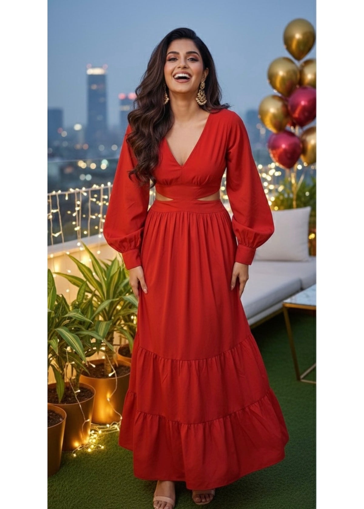 🔥Trending- Red Romance Maxi Dress
