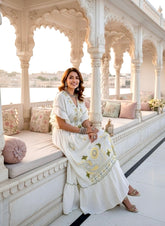 Ivory Wanderer Boho Maxi Dress