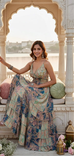 ⌛️Low Stock- The Pestal Garden Maxi Dress