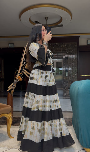 Hand Embroidery Featured Frill on the Way Co-ord Set