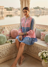 Boho Romance Two Tone Short Dress