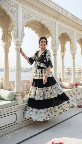 Hand Embroidery Featured Frill on the Way Co-ord Set