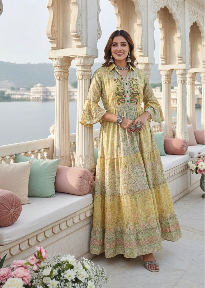 ⌛️Low Stock- Lime Love Boho Maxi Dress