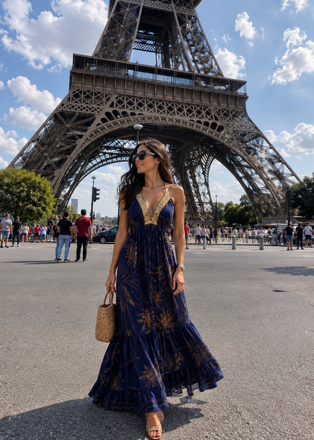 Tie Back Backless Maxi Dress -  Étoile D’Or 💫