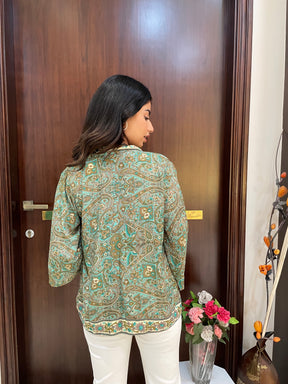 Kimono and Halter Set in Green