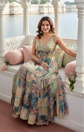 ⌛️Low Stock- The Pestal Garden Maxi Dress