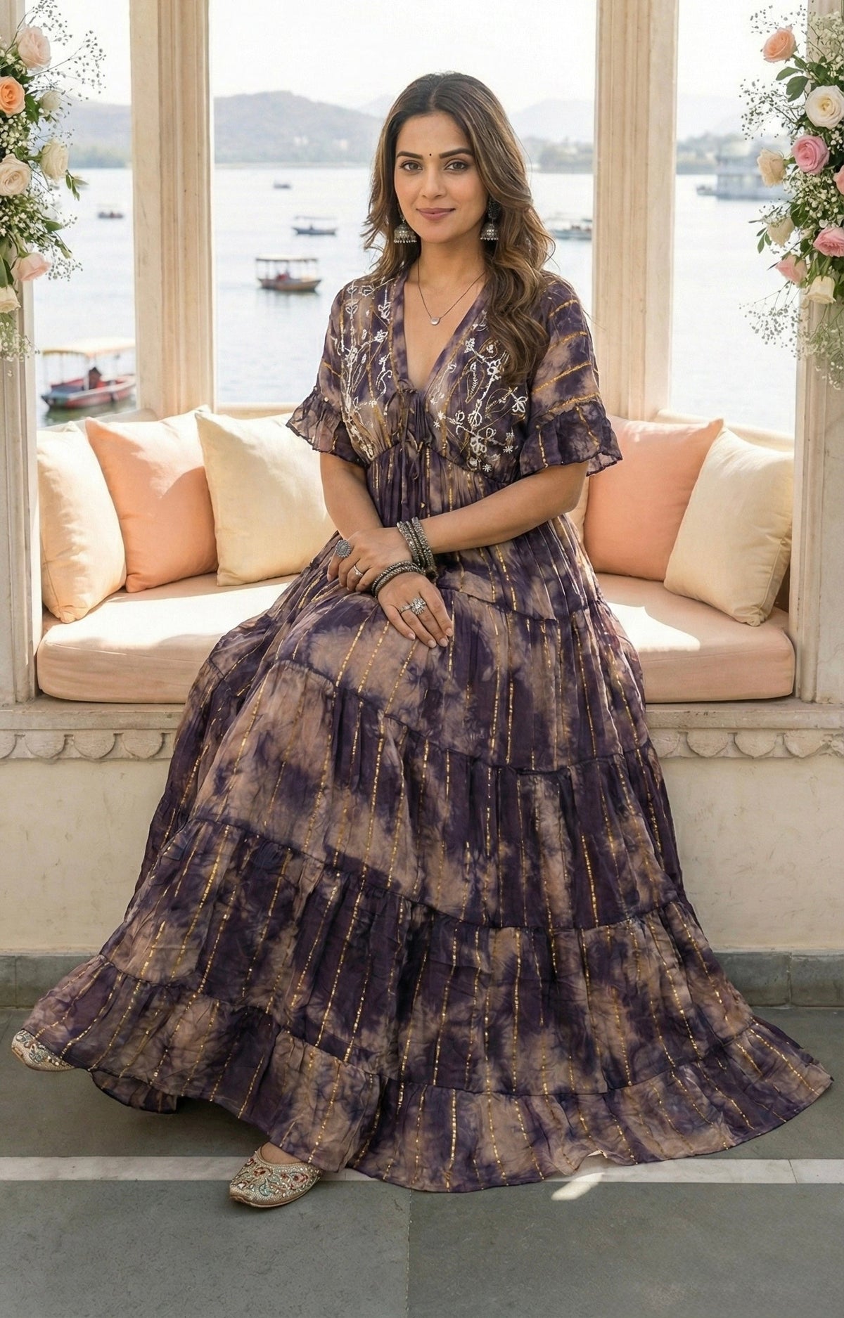 Kaftan Bloom Boho Maxi Dress