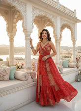 Slay in Red Boho Maxi Dress