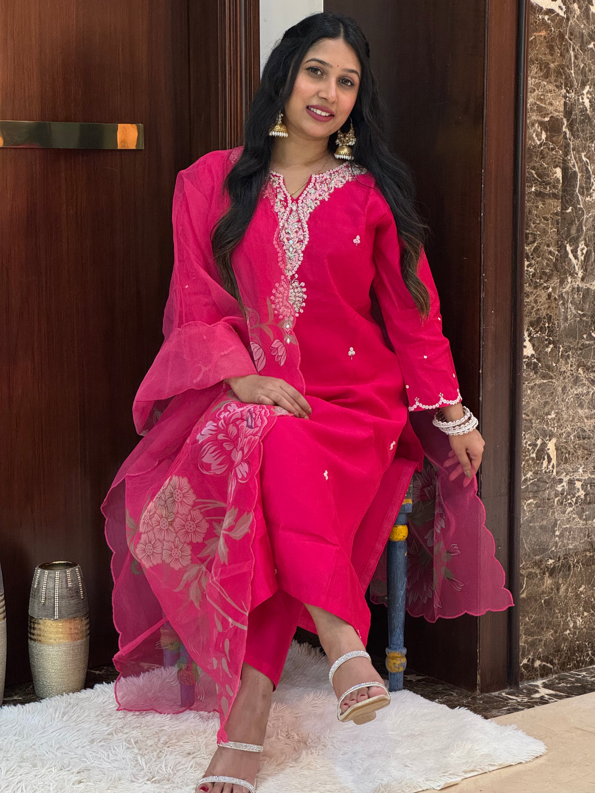 Pehli Baarish – Pastel Thread Embroidery Kurta Set