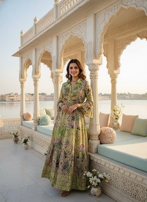 Pastel Garden Glow Boho Maxi Dress