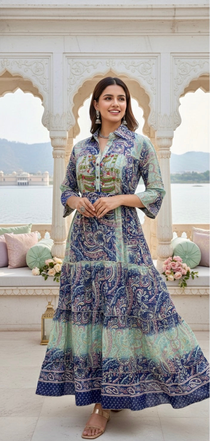 Blue Bell Boho Maxi Dress