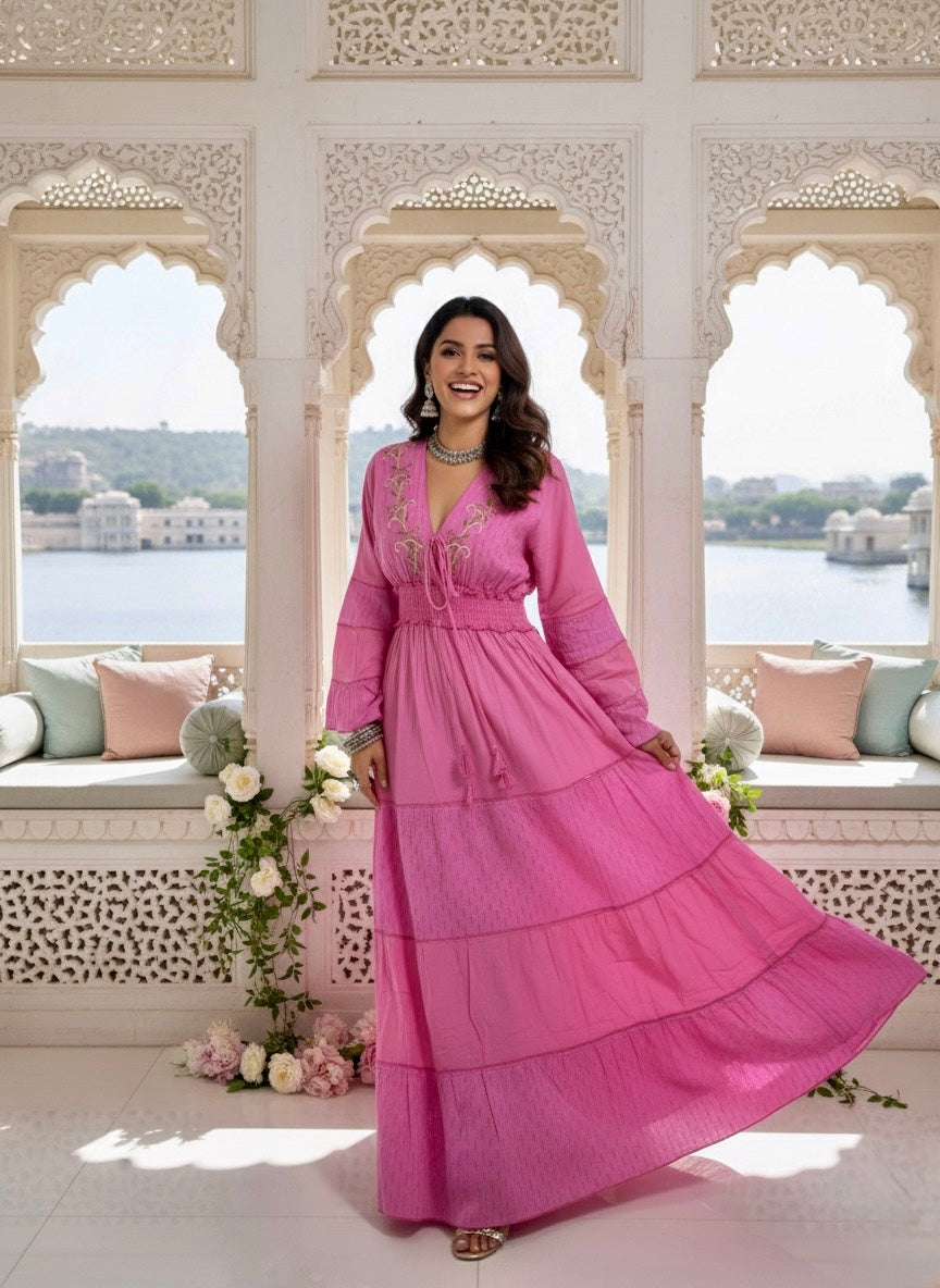 Pretty in Pink Maxi Dress