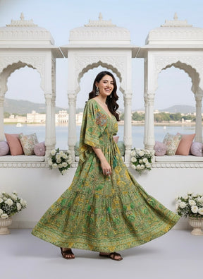 Garden Grace Kaftan Maxi Dress