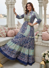 ⬆️Rising- Blue Bell Boho Maxi Dress