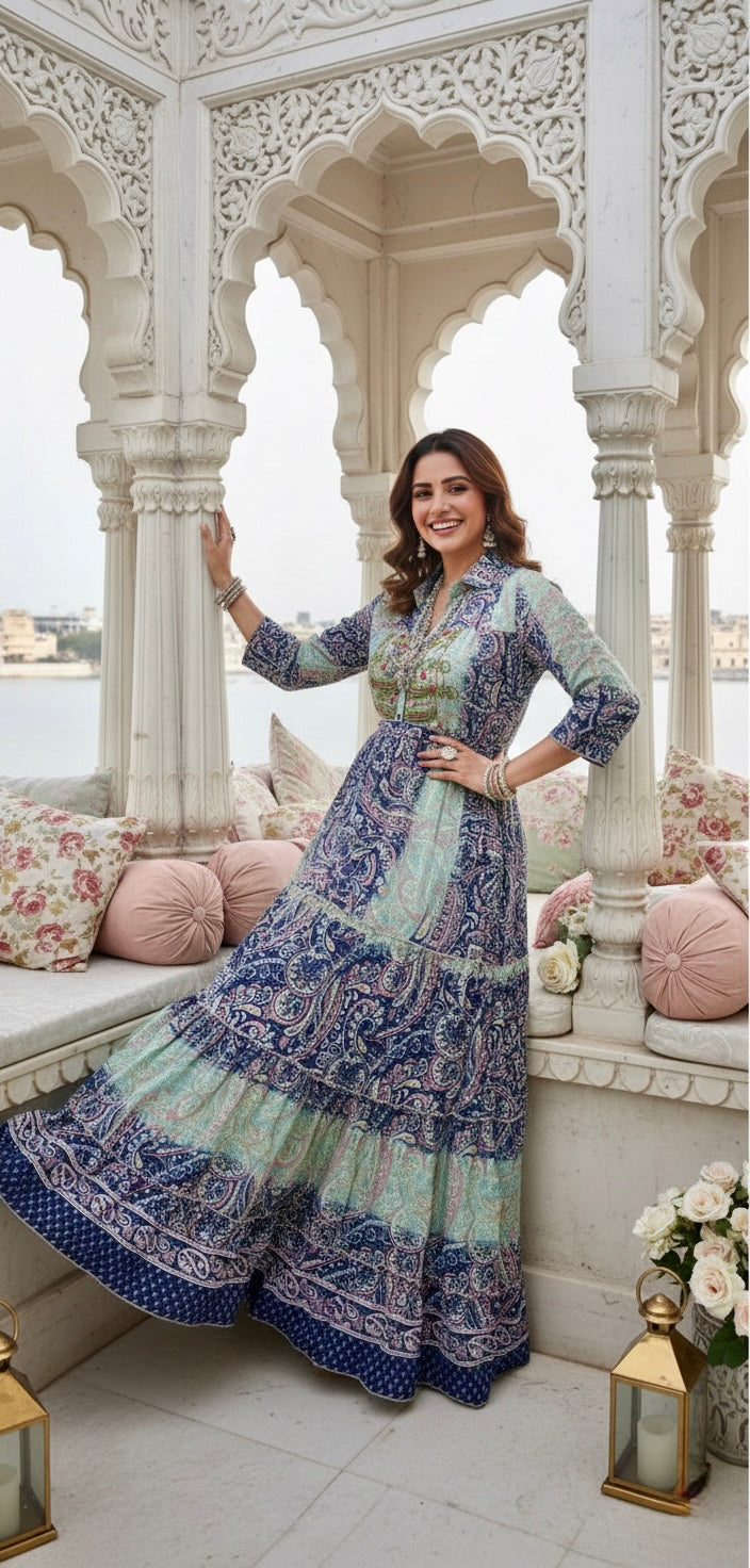 Blue Bell Boho Maxi Dress