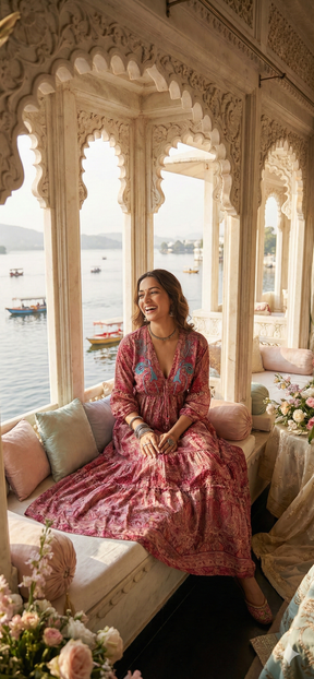 ⌛️Low Stock- The Pink Petal Maxi Dress