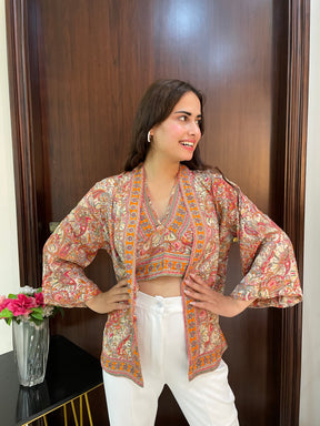 Kimono and Halter Set - Orange Dreamcatcher