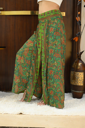 Side Slit Boho Printed Trouser
