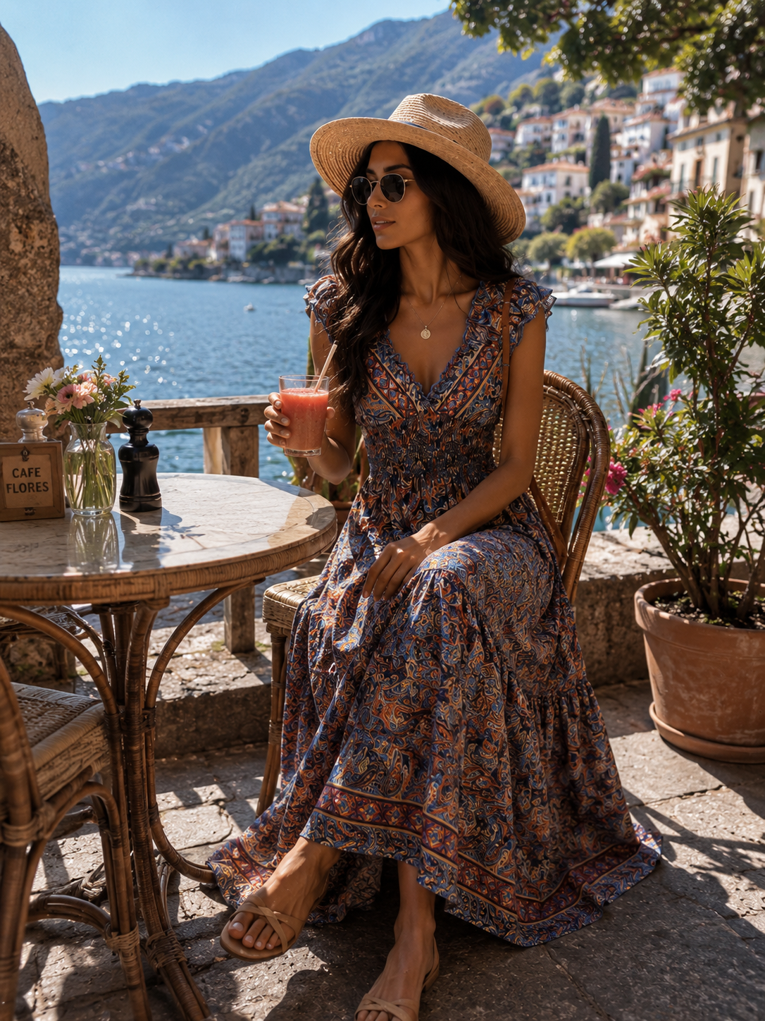 🔥Selling Fast- Classic Charm Boho Printed Maxi Dress - Palma Grace