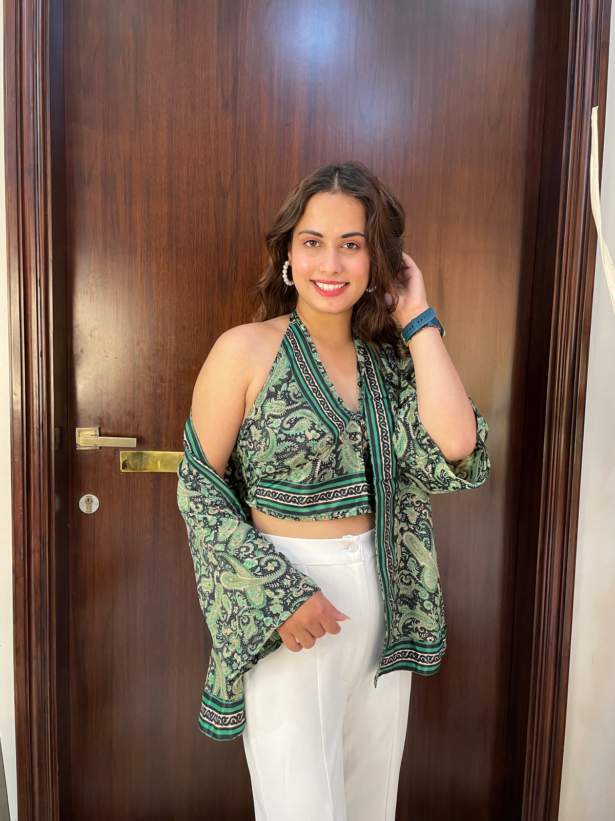 Kimono and Halter Set - Forest Fern