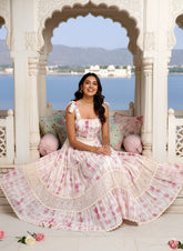 Tie-Dye Rose Reverie Boho Maxi Dress