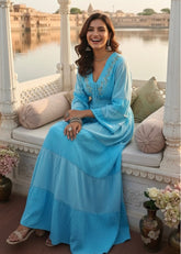 Soft Girl Blue Maxi Dress