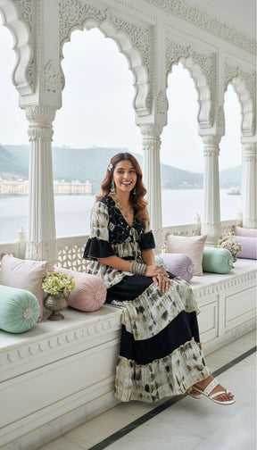 Hand Embroidery Featured Frill on the Way Co-ord Set